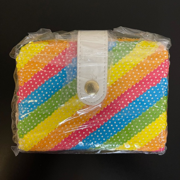 Loungefly DisneySequin Rainbow MiniBackpack, Wallet, and Ears - Picture 14 of 15